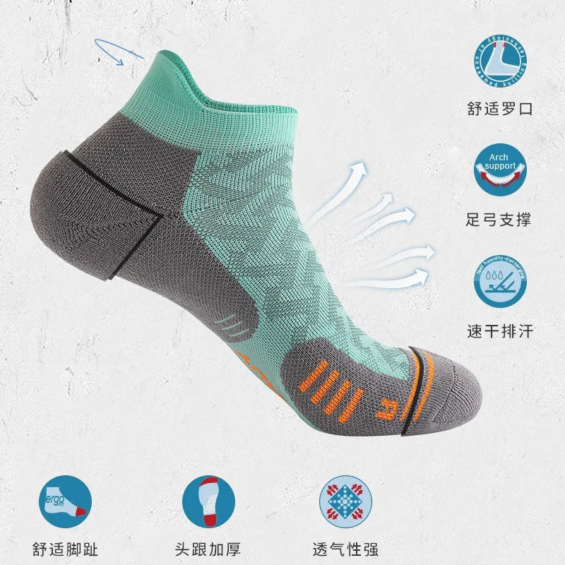 Professional Cushioned Running Socks – Anti-Slip Comfort for Training & Marathon