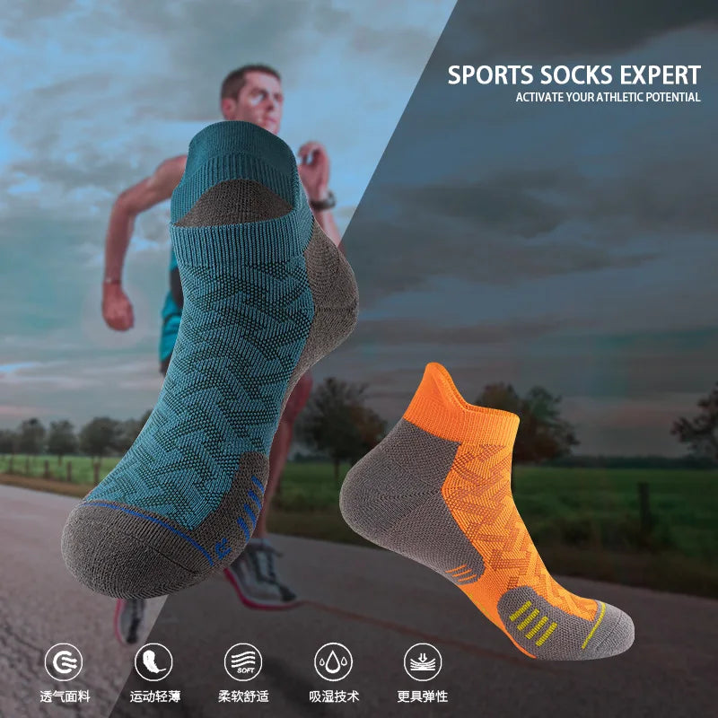 Professional Cushioned Running Socks – Anti-Slip Comfort for Training & Marathon