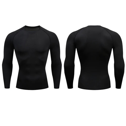 Men’s Compression Long Sleeve Training Top – Dry Fit