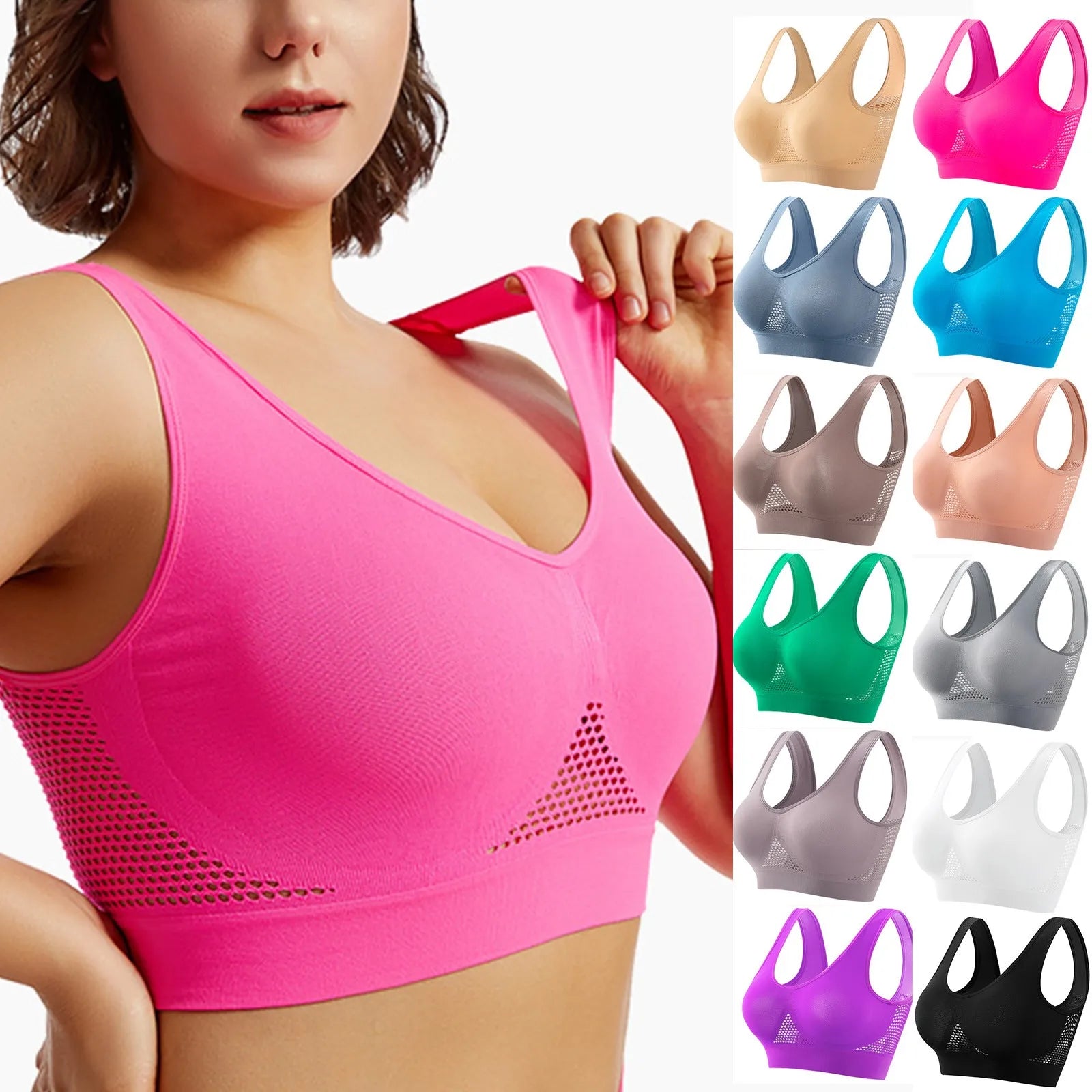 Shockproof High-Support Sports Bra – Comfort, Stability & Performance