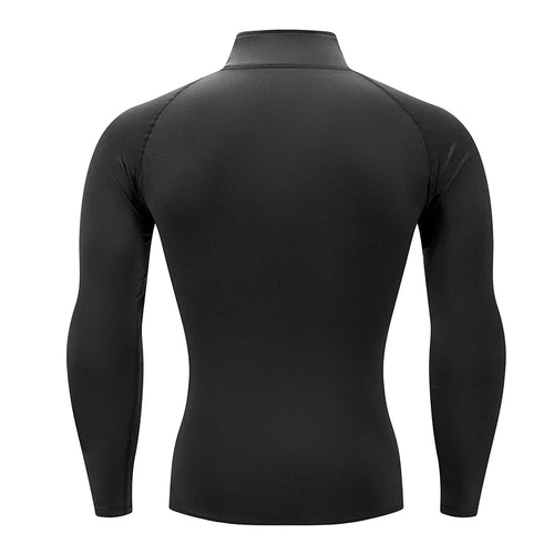 Men's Slim-Fit Compression Long Sleeve Training Top – Perfect for Gym & Running